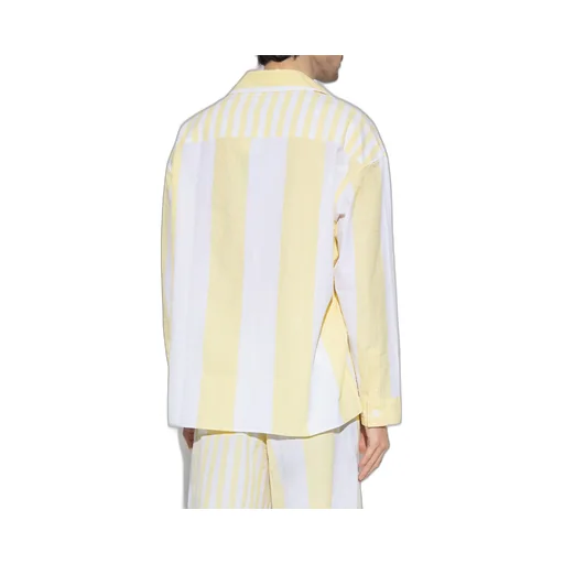 Logo-Print Striped Cotton Shirt