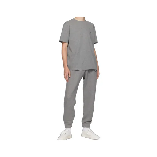 Elasticated-Waistband Logo Patch Track Pants