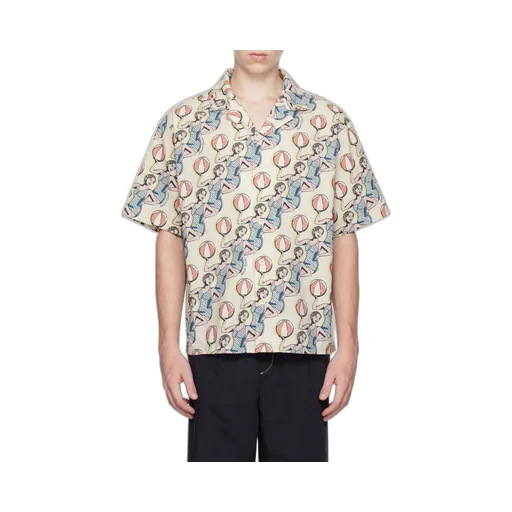 Graphic-Print Cotton Shirt
