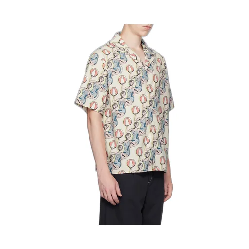 Graphic-Print Cotton Shirt