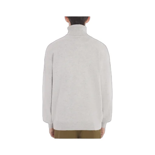 Roll-Neck Fox Head Intarsia-Knit Jumper
