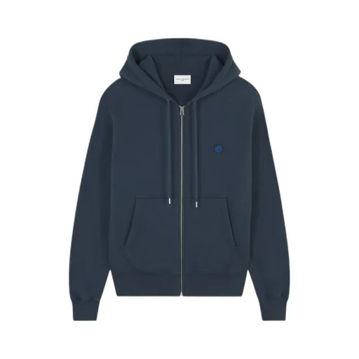 Fox Head Patch Zipped Hoodie