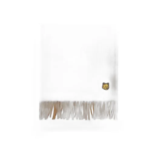 Fox Knit Fringed Scarf