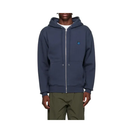 Fox Head Patch Zipped Hoodie