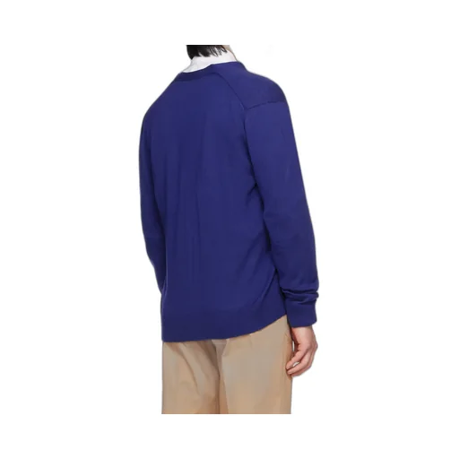 Chillax Fox-Patch V-Neck Cardigan