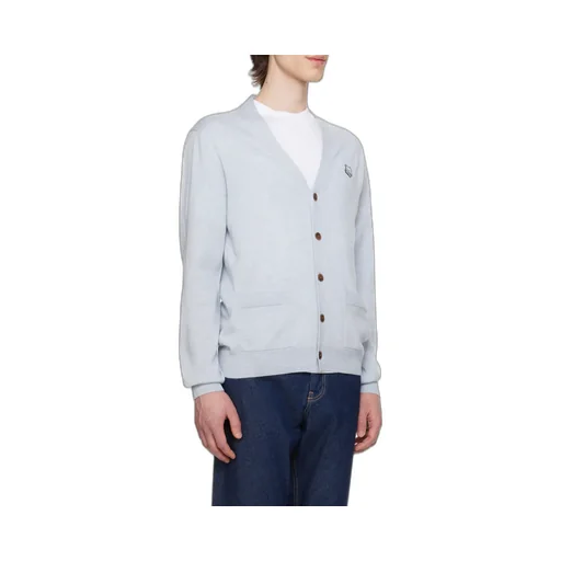 Fox Head Patch Knitted Cardigan