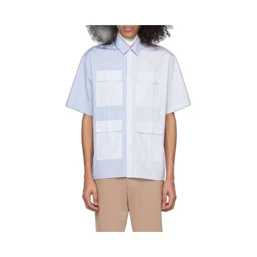 Colour-Block Striped Shirt