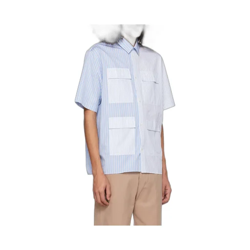 Colour-Block Striped Shirt