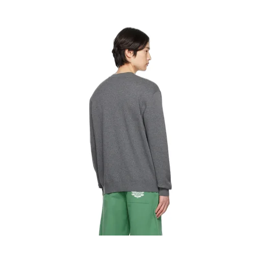 Fox Head Intarsia-Knit Jumper