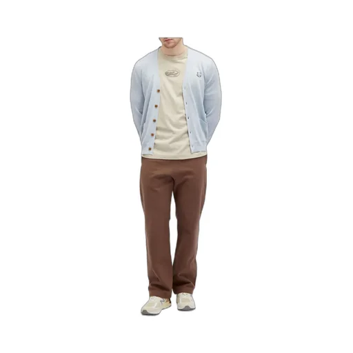 Fox Head Patch Knitted Cardigan