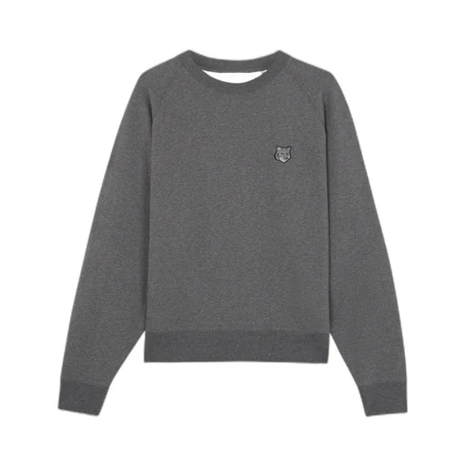 Bold Fox Head Patch Oversized Sweatshirt
