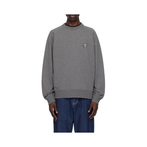 Bold Fox Head Patch Oversized Sweatshirt