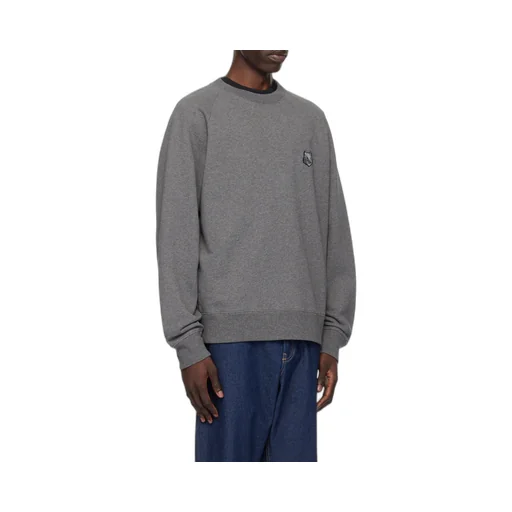 Bold Fox Head Patch Oversized Sweatshirt