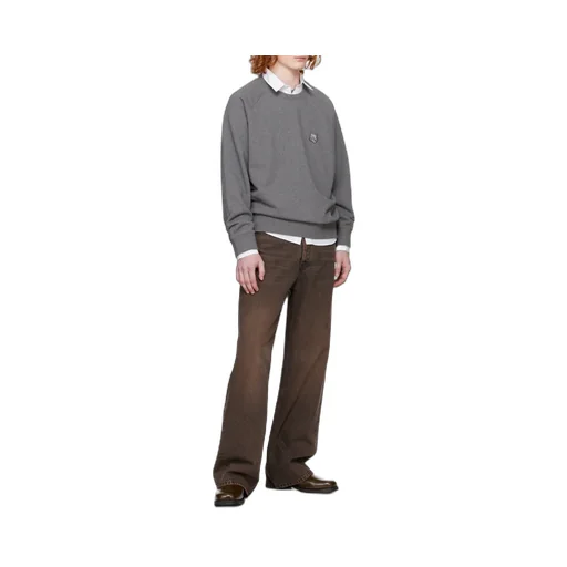 Bold Fox Head Patch Oversized Sweatshirt