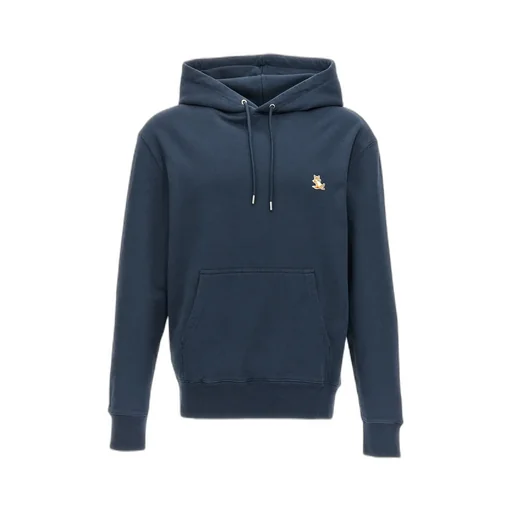 Bold Fox Head Patch Drawstring Hoodie