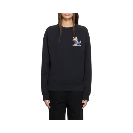 Logo-Patch Crew Neck Sweatshirt