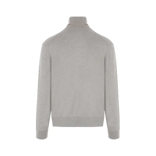 Bold Fox Head Patch Turtleneck Jumper