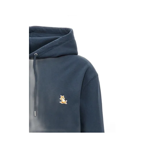 Bold Fox Head Patch Drawstring Hoodie