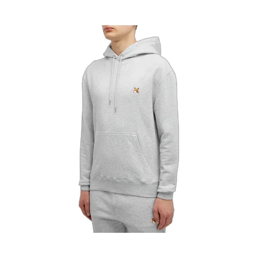 Fox Head Patch Drawstring Hoodie