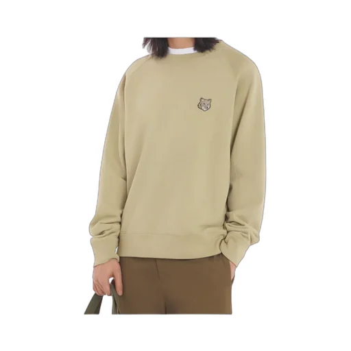 Bold Fox Head Patch Oversized Sweatshirt