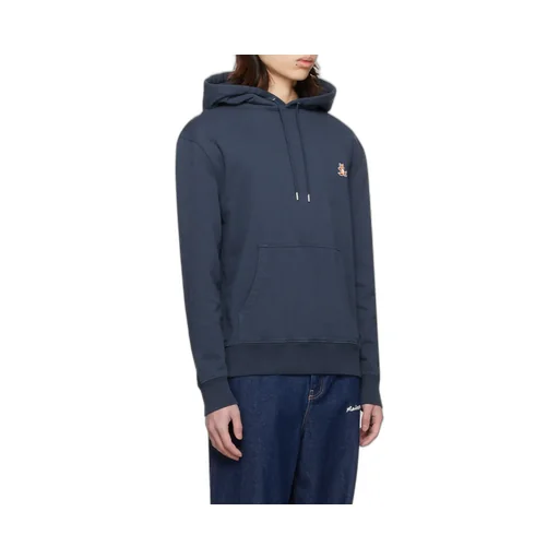Bold Fox Head Patch Drawstring Hoodie