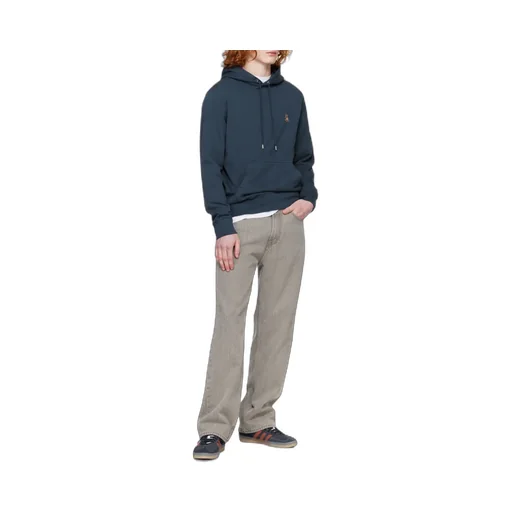 Bold Fox Head Patch Drawstring Hoodie