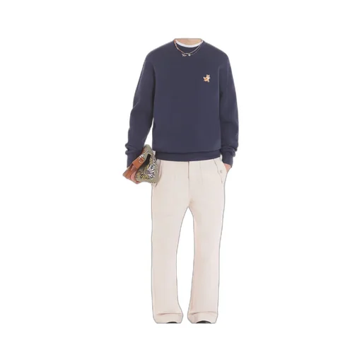 Speedy Fox Patch Crewneck Sweatshirt