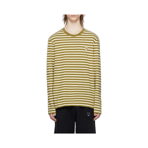 Fox Head Patch Striped T-Shirt