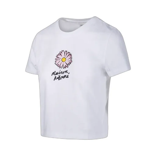 Floating Flower Printed Crewneck T-Shirt