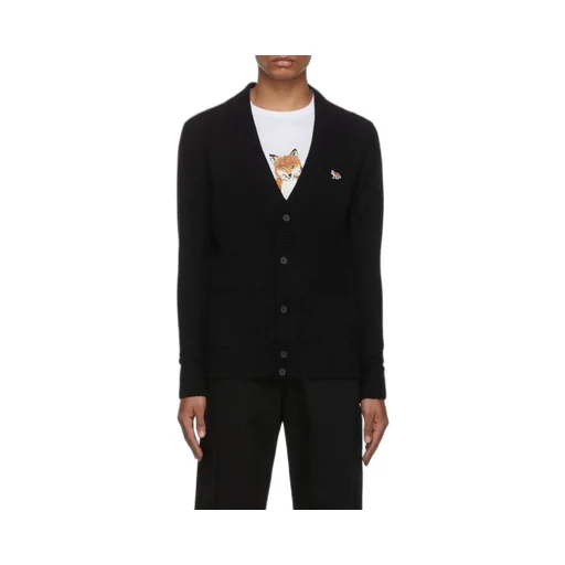 Fox Patch Knitted Cardigan