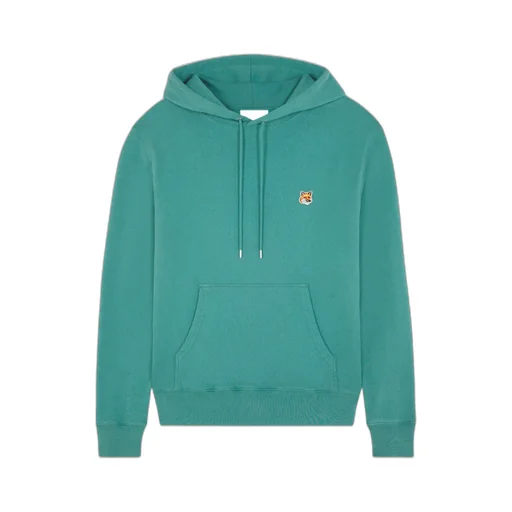 Bold Fox Head Patch Drawstring Hoodie
