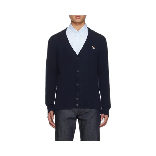 V-Neck Long-Sleeved Cardigan