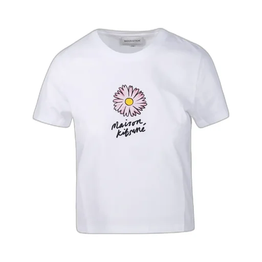 Floating Flower Printed Crewneck T-Shirt