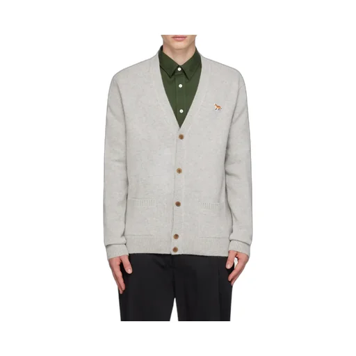 Fox Patch Knitted Cardigan