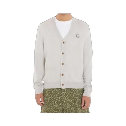 Bold Fox Head Patch Regular Cardigan