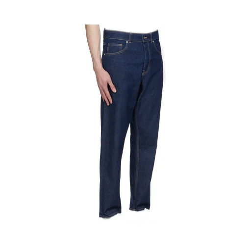 Straight-Leg Mid Rise Jeans