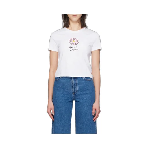 Floating Flower Printed Crewneck T-Shirt