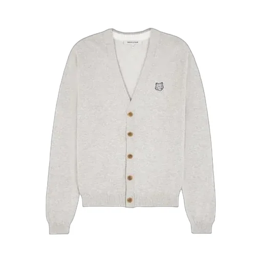 Bold Fox Head Patch Regular Cardigan