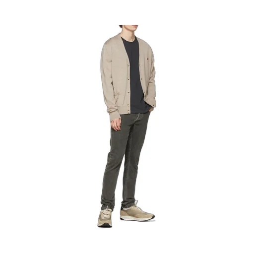Fox-Patch Wool Cardigan