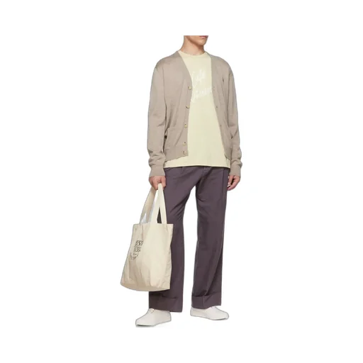 Fox-Patch Wool Cardigan