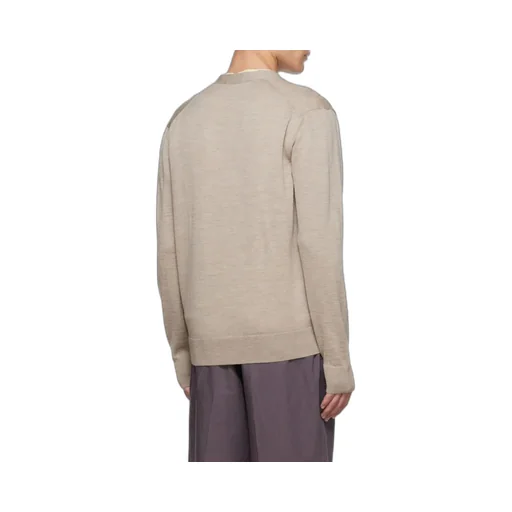 Fox-Patch Wool Cardigan