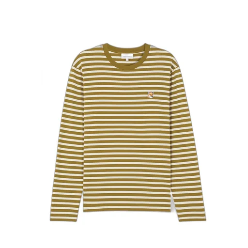 Fox Head Patch Striped T-Shirt