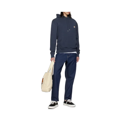 Fox Head Patch Drawstring Hoodie