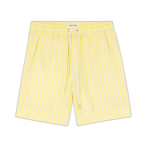 Logo Patch Striped Shorts
