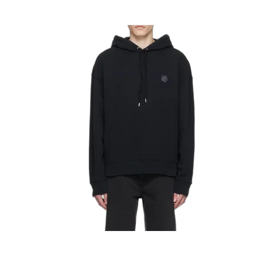 Fox Head Patch Drawstring Hoodie