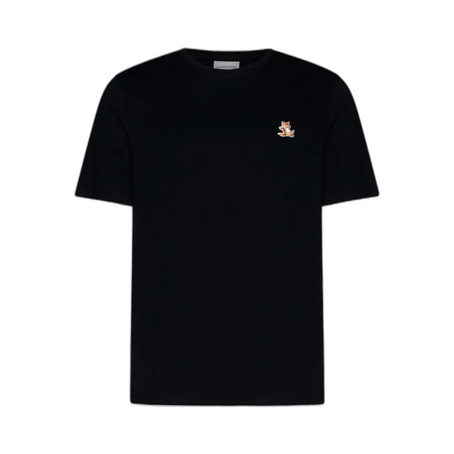 Chillax Fox Patch Crewneck T-Shirt