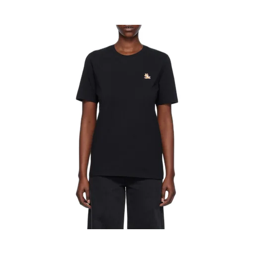 Chillax Fox Patch Crewneck T-Shirt