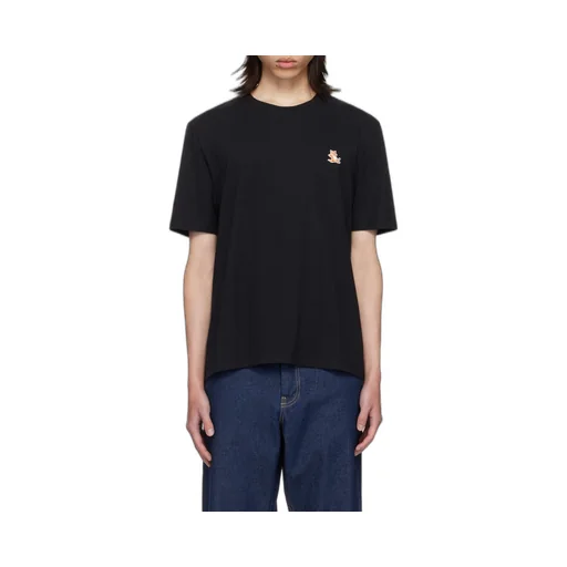 Chillax Fox Patch Crewneck T-Shirt