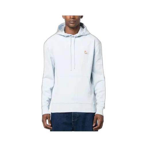 Fox Embroidered Drawstring Hoodie