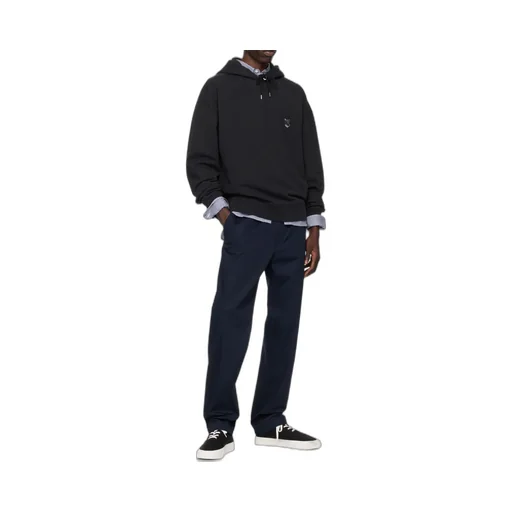 Fox Head Patch Drawstring Hoodie